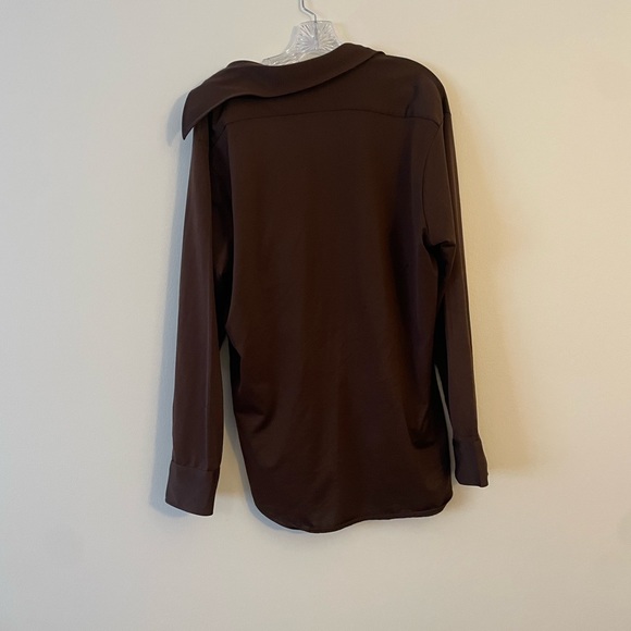 Chocolate Brown men’s vintage button-down - Picture 2 of 5